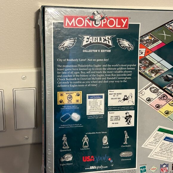 NEW NFL Philadelphia EAGLES Collector's Edition Monopoly Board Game - Sealed - Picture 6 of 7